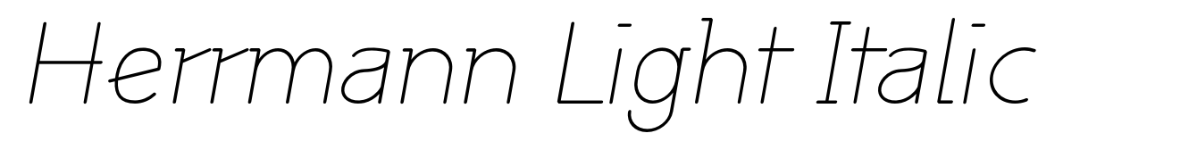 Herrmann Light Italic